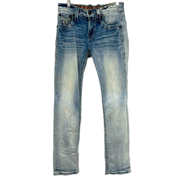 Rock Revival Other - Rock Revival Klarson Straight Leg Denim Jeans Men's Size 31X 34